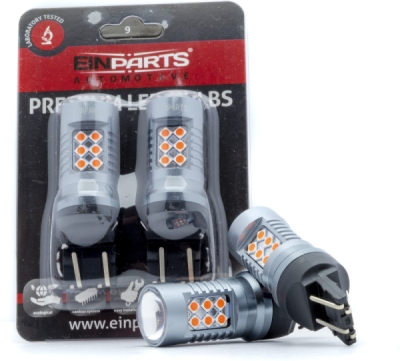 EPL298 W21/5W LED žiarovky (24 x SMD 3030) červená CANBUS