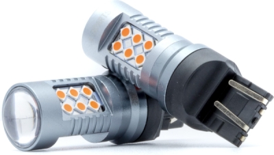 EPL298 W21/5W LED žiarovky (24 x SMD 3030) červená CANBUS