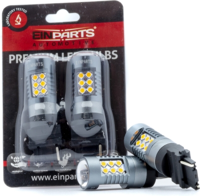 EPL300 P27W LED žiarovky (24 x SMD 3030) oranžová CANBUS