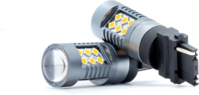 EPL300 P27W LED žiarovky (24 x SMD 3030) oranžová CANBUS