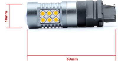 EPL300 P27W LED žiarovky (24 x SMD 3030) oranžová CANBUS