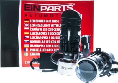 EPLL14 LED žiarovky s šošovkou H4 12V 5500K