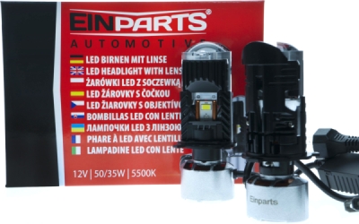 EPLL14 LED žiarovky s šošovkou H4 12V 5500K