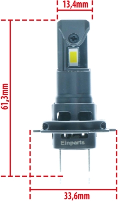 EPLH122 LED žiarovky H7 6000K 12V