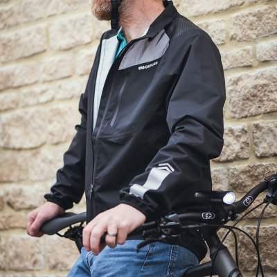 FLY RACING - Bunda ENDEAVOUR WATERPROOF, (čierna/šedá reflexná, veľ. S)