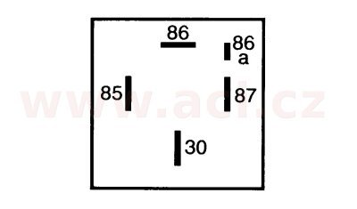 Rele prepinaci Seat 12V 5-pin HELLA