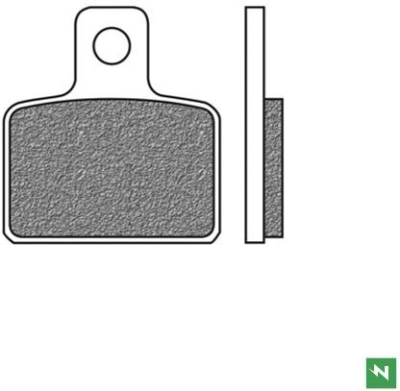 NEWFREN - Brzdové platničky, (zmes OFF ROAD DIRT ORGANIC) 2ks v balení