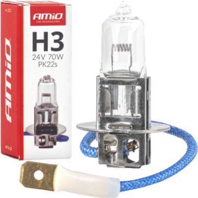 Halogénová žiarovka H3 24V 70W PK22s AMiO-05021