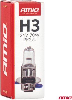 Halogénová žiarovka H3 24V 70W PK22s AMiO-05021