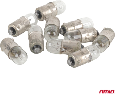 Halogénové žiarovky T4W 24V 4W BA9S 10ks AMiO-04945