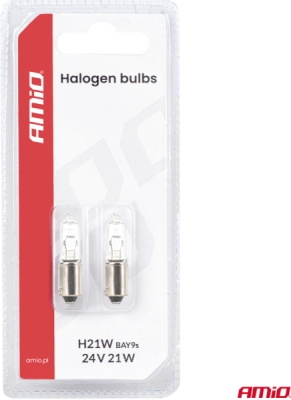 Halogénová žiarovka H21W 24V 21W BAY9S AMiO-05023