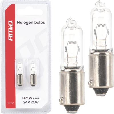 Halogénová žiarovka H21W 24V 21W BAY9S AMiO-05023