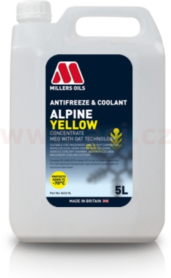 Millers Oils Alpine Yellow Antifreeze koncentrát 5 l