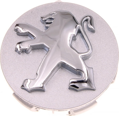 OEM PSA - Kryt hliníkového kolesa Peugeot biela/lev/stred, 542106