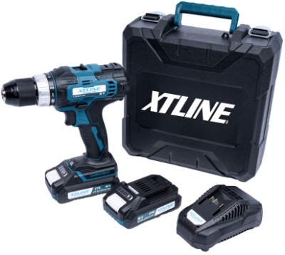 XTline - AKU Vŕtačka 18V, 2xAKU 2.4A