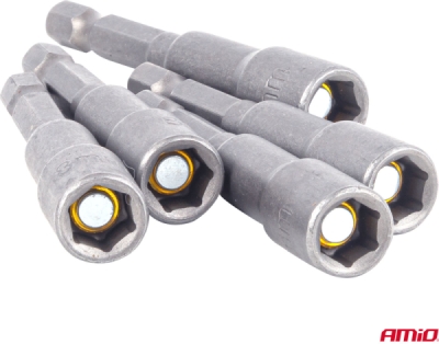 Sada magnetických nástrčných kľúčov 5ks 8×65mm AMiO-04938