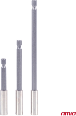 Súprava spojovacích tyčí pre bity 3ks 1/4" AMiO-04934