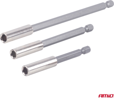 Súprava spojovacích tyčí pre bity 3ks 1/4" AMiO-04934