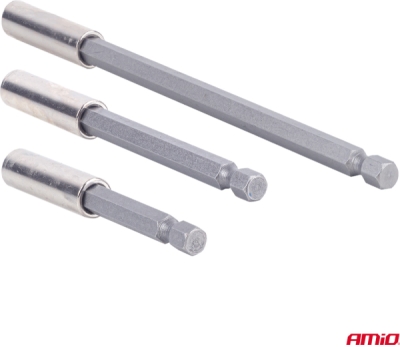 Súprava spojovacích tyčí pre bity 3ks 1/4" AMiO-04934
