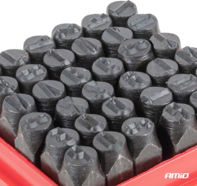 Sada razníc písmen a čísel 6 mm 1/4" 36 ks. AMiO-04935