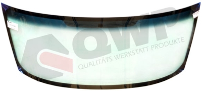 QWP - Zelené čelné sklo s modrou slnečnou clonou