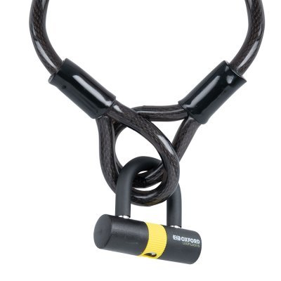 OXFORD - zámok LOOP LOCK15 s U profil zámkom SHACMINI, (dĺžka lanka 2 m, priemer lanka 15 mm)