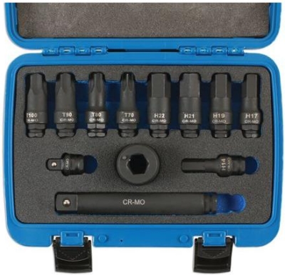 Laser Tools 7690 – Sada vysokovýkonných rázových hlavíc 3/4"D 12 ks