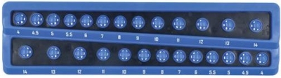 Držiak nadstavcov nástrčkových kľúčov LASER TOOLS 8632
