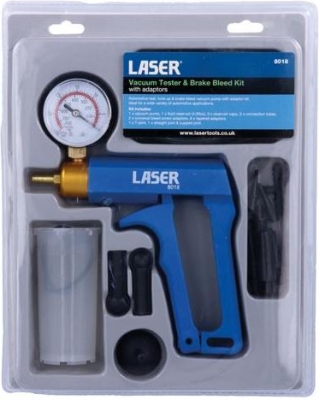Laser Tools 8018 – Vákuový tester a sada na odvzdušnenie bŕzd