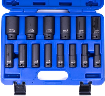 ASTA A-I14GL – Súprava rázových hlavíc Gear Lock 1/2", 14 dielov
