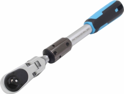 ASTA A-KH6038F – Teleskopická kĺbová račňa 3/8", 265–366 mm
