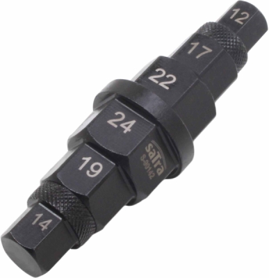 SATRA S-90142 – Kľúč na os motocykla 3/8", 12–24 mm