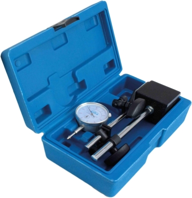 SATRA S-MAHO2 – Číselníkový odchýlkomer s magnetickým stojanom, 0–10 mm