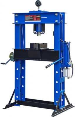 Hydraulicko-pneumatický dielenský lis, 50 t – KB Global T61250P