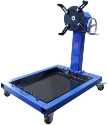 Otočný montážny stojan na motor s vaňou, 300 kg – KB Global T63002C