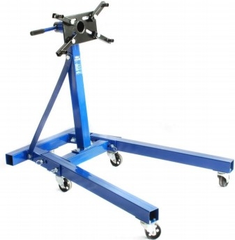 Skladací otočný stojan na motor, 900 kg – KB Global T63005F