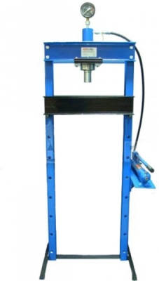 Hydraulický dielenský lis s manometrom, 20 t – KB Global T61220