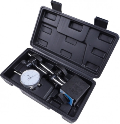Číselníkový odchýlkomer s magnetickým stojanom, 0–10 mm – KB Global KB03577