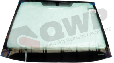 QWP - Zelené čelné sklo s modrou slnečnou clonou