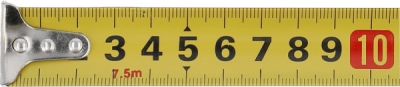 Vorel zvinovací meter žlto-čierny 7,5 m×25 mm