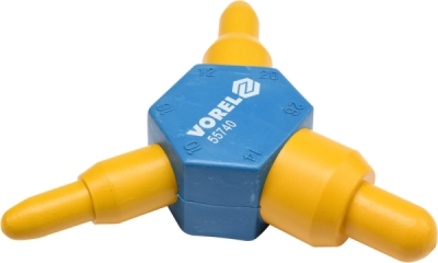 Kalibrátor rúrok PEX-AL-PEX 10 × 16 / 12 × 20 / 14 × 26 VOREL 55740