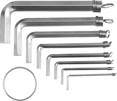 Vorel imbusové kľúče CrV 2–10 mm, 8 ks