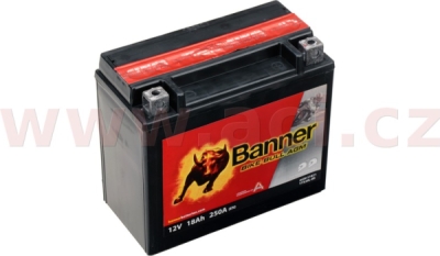 BANNER motobatéria 12V AGM 51821 18Ah 250A BTX20L-BS P+
