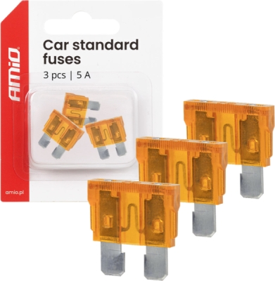 Autopoistky STANDARD BLISTER 3 ks 5A AMIO-05103