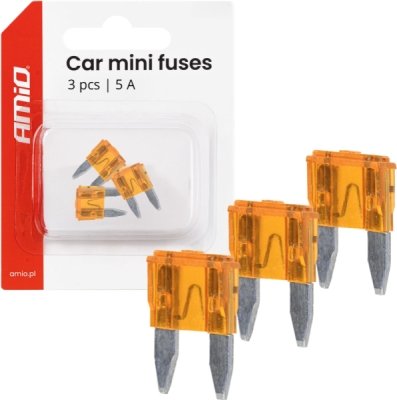 Autopoistky MINI BLISTER 3 ks 5A AMIO-05096