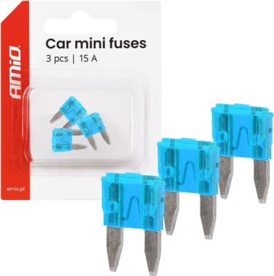 Autopoistky MINI BLISTER 3 ks 15A AMIO-05099
