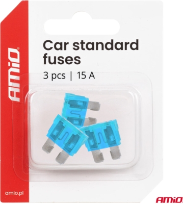 Autopoistky STANDARD BLISTER 3 ks 15A AMIO-05106