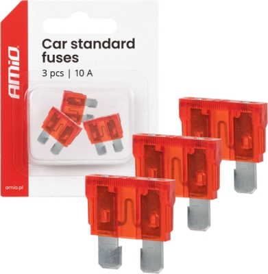 Autopoistky STANDARD BLISTER 3 ks 10A AMIO-05105