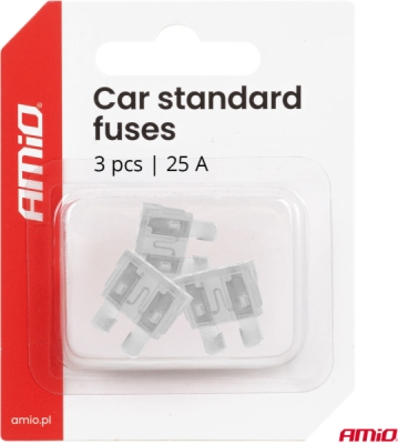 Autopoistky STANDARD BLISTER 3 ks 25A AMIO-05108