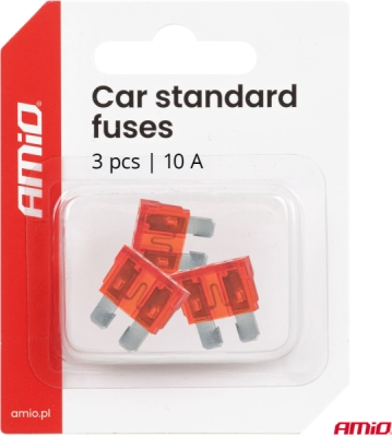 Autopoistky STANDARD BLISTER 3 ks 10A AMIO-05105